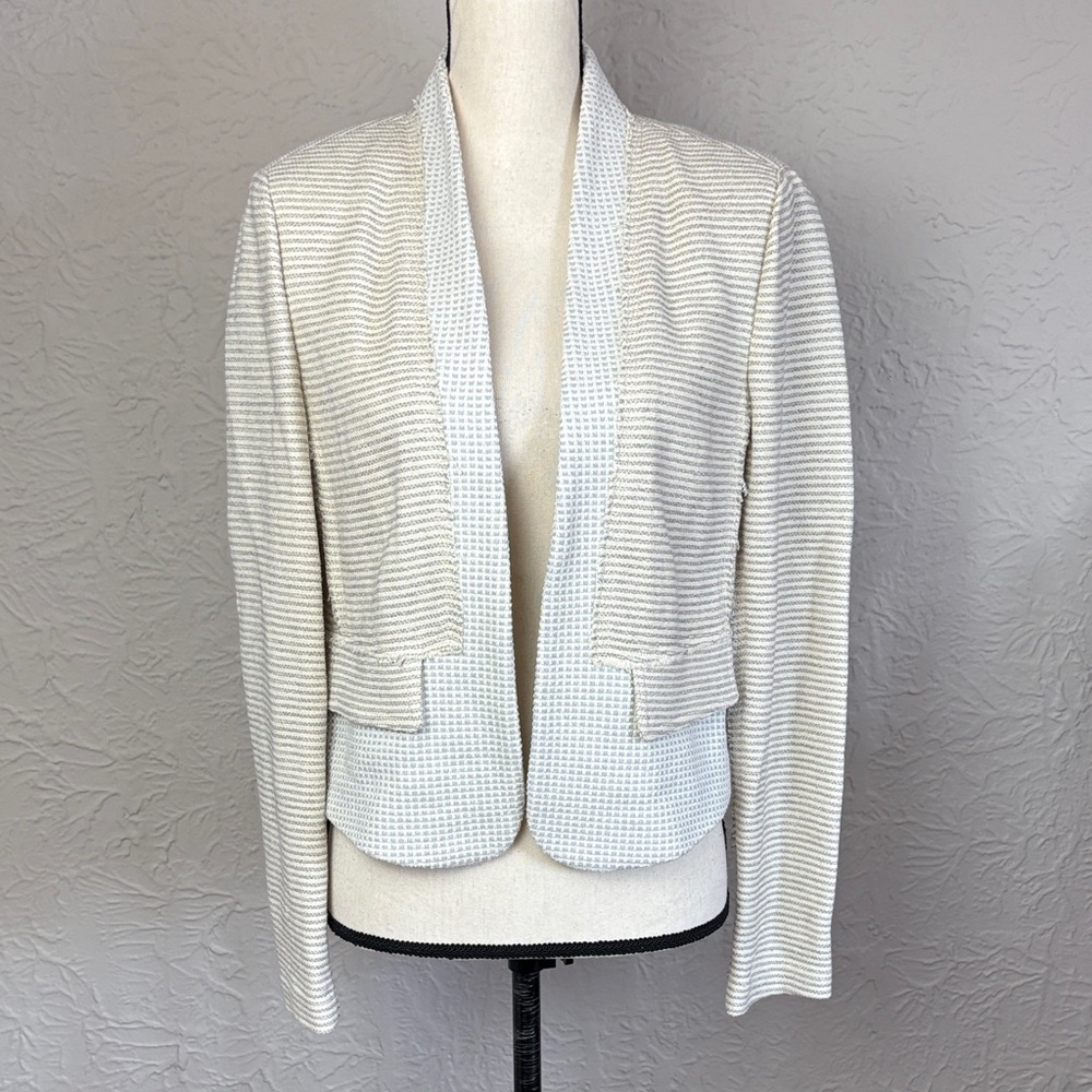 Rebecca Taylor Casual Textured Cropped Blazer